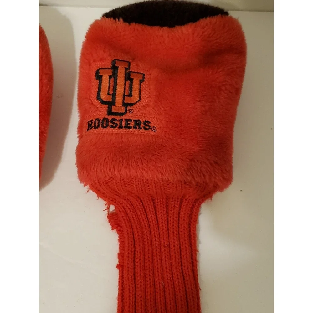Indiania University Hoosiers Golf Club Head‎ Covers Lot Of 3 Red See Description